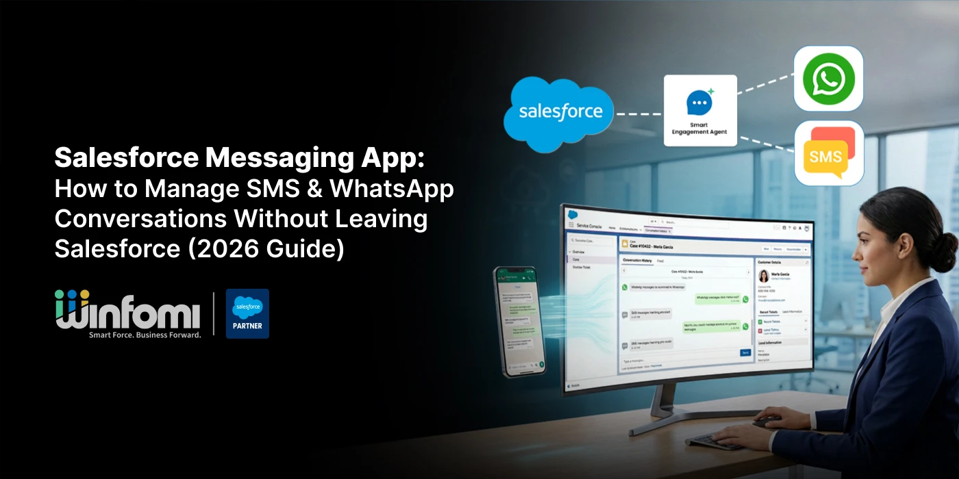 Salesforce Messaging App: How to Manage SMS & WhatsApp Conversations Without Leaving Salesforce